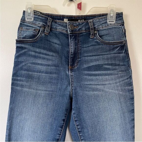 Kut from the Kloth Donna High Rise Ankle Skinny Blue Jeans size 0 Denim Normcore - Picture 11 of 15